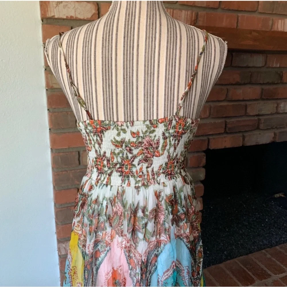 Anthropologie Floral Bohemian Boho Maxi Dress 4P - Picture 6 of 7